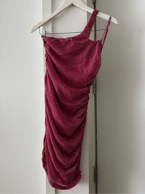 Superdown One-Shoulder Pink Mini Dress